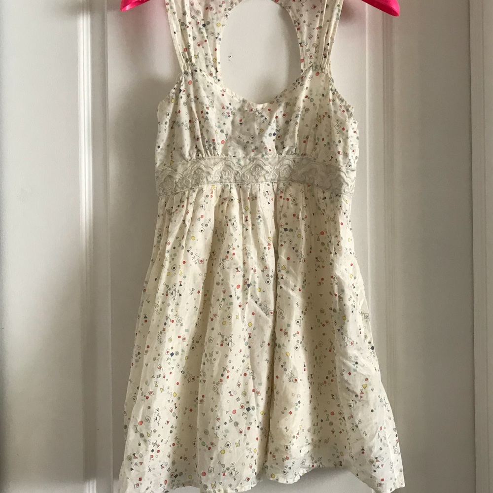 Flirty  F21 printed cotton/silk babydoll dress